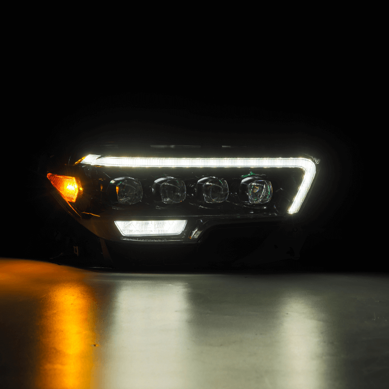 Exclusive NOVA-Series LED Projector Headlights | Amber/Clear DRL Fits 2016-2023 Toyota Tacoma