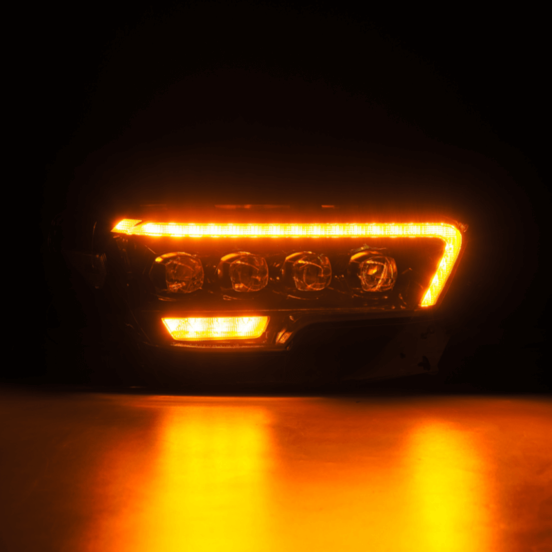 Exclusive NOVA-Series LED Projector Headlights | Amber/Clear DRL Fits 2016-2023 Toyota Tacoma