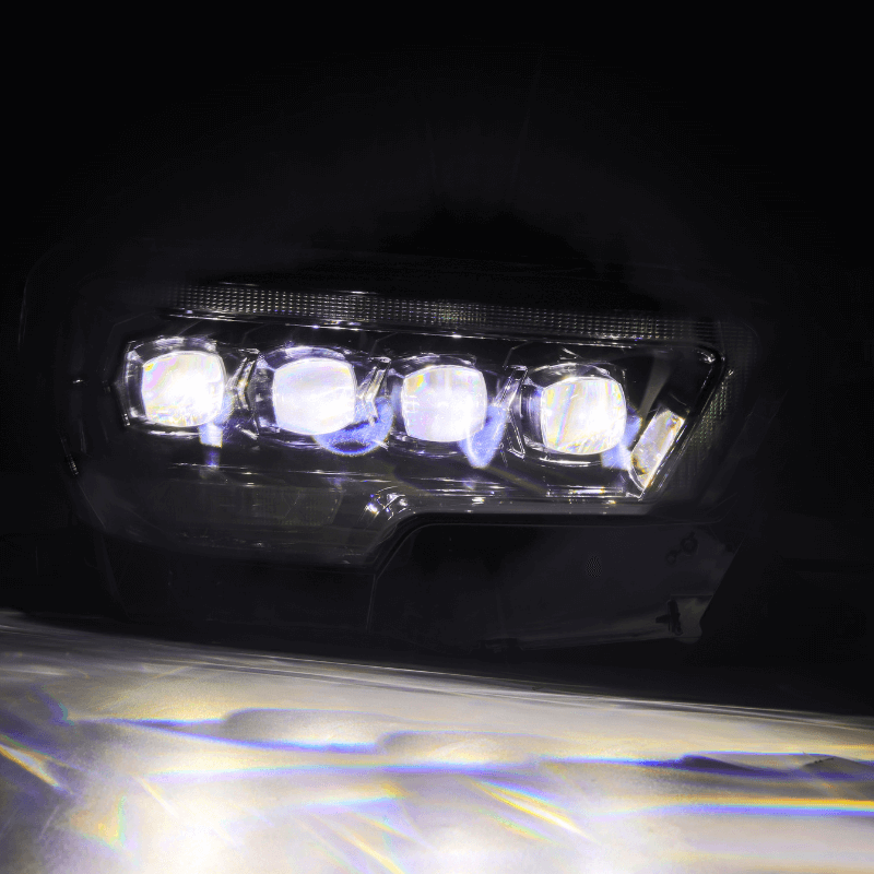 Exclusive NOVA-Series LED Projector Headlights | Amber/Clear DRL Fits 2016-2023 Toyota Tacoma
