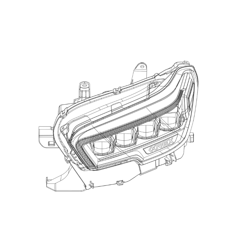Exclusive NOVA-Series LED Projector Headlights | Amber/Clear DRL Fits 2016-2023 Toyota Tacoma