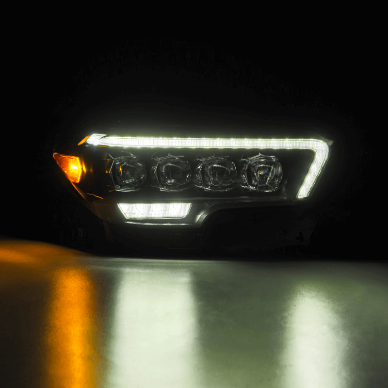 Exclusive NOVA-Series LED Projector Headlights | Amber/Clear DRL Fits 2016-2023 Toyota Tacoma