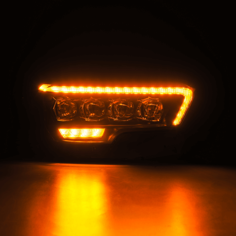 Exclusive NOVA-Series LED Projector Headlights | Amber/Clear DRL Fits 2016-2023 Toyota Tacoma