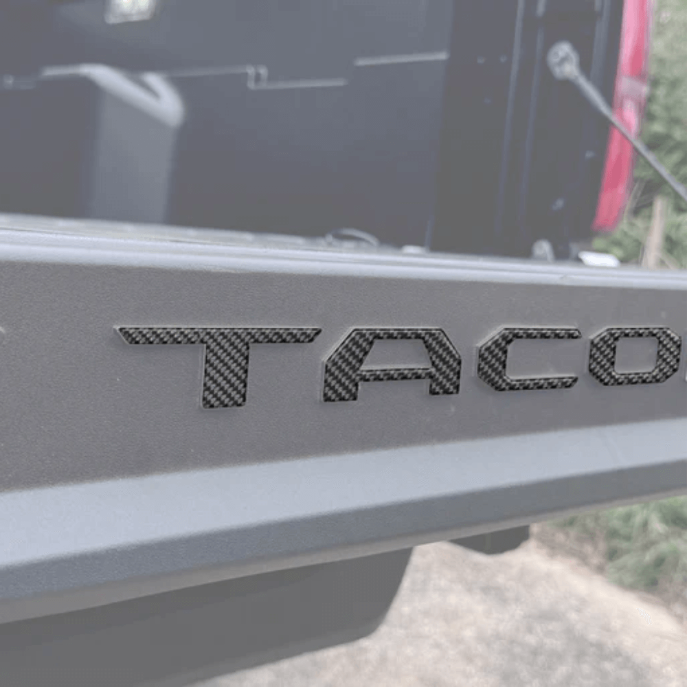 Bed Rail Tailgate Letter Overlays fits 2024+ Toyota Tacoma