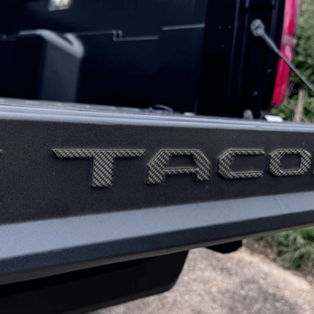 Bed Rail Tailgate Letter Overlays fits 2024+ Toyota Tacoma