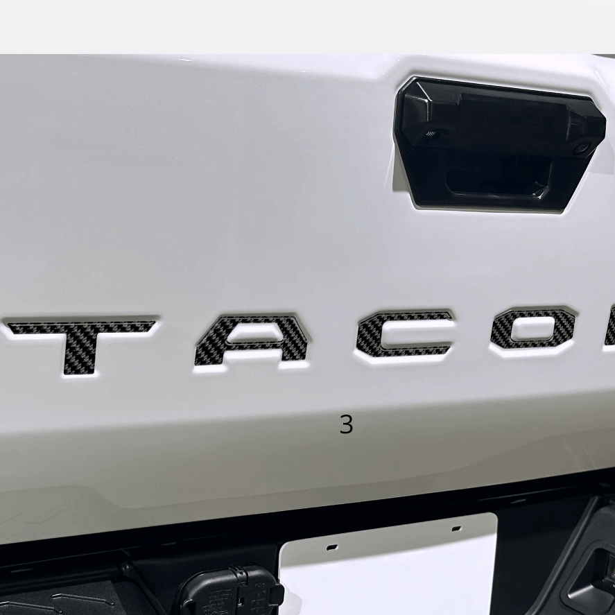 Tailgate Letter Inserts fits 2024+ Toyota Tacoma