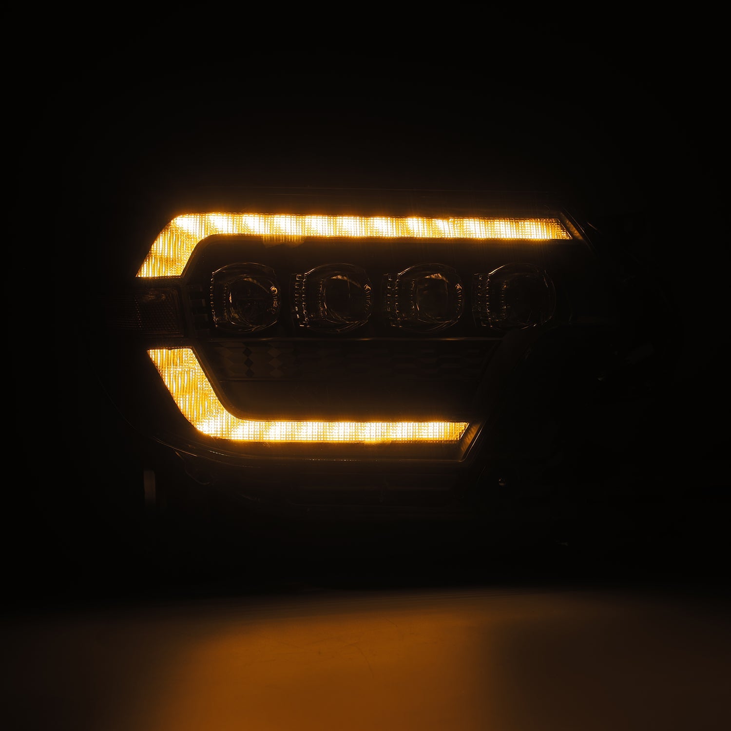 NOVA-Series LED Projector Headlights | Amber/Clear DRL Fits 2012-2015 Toyota Tacoma