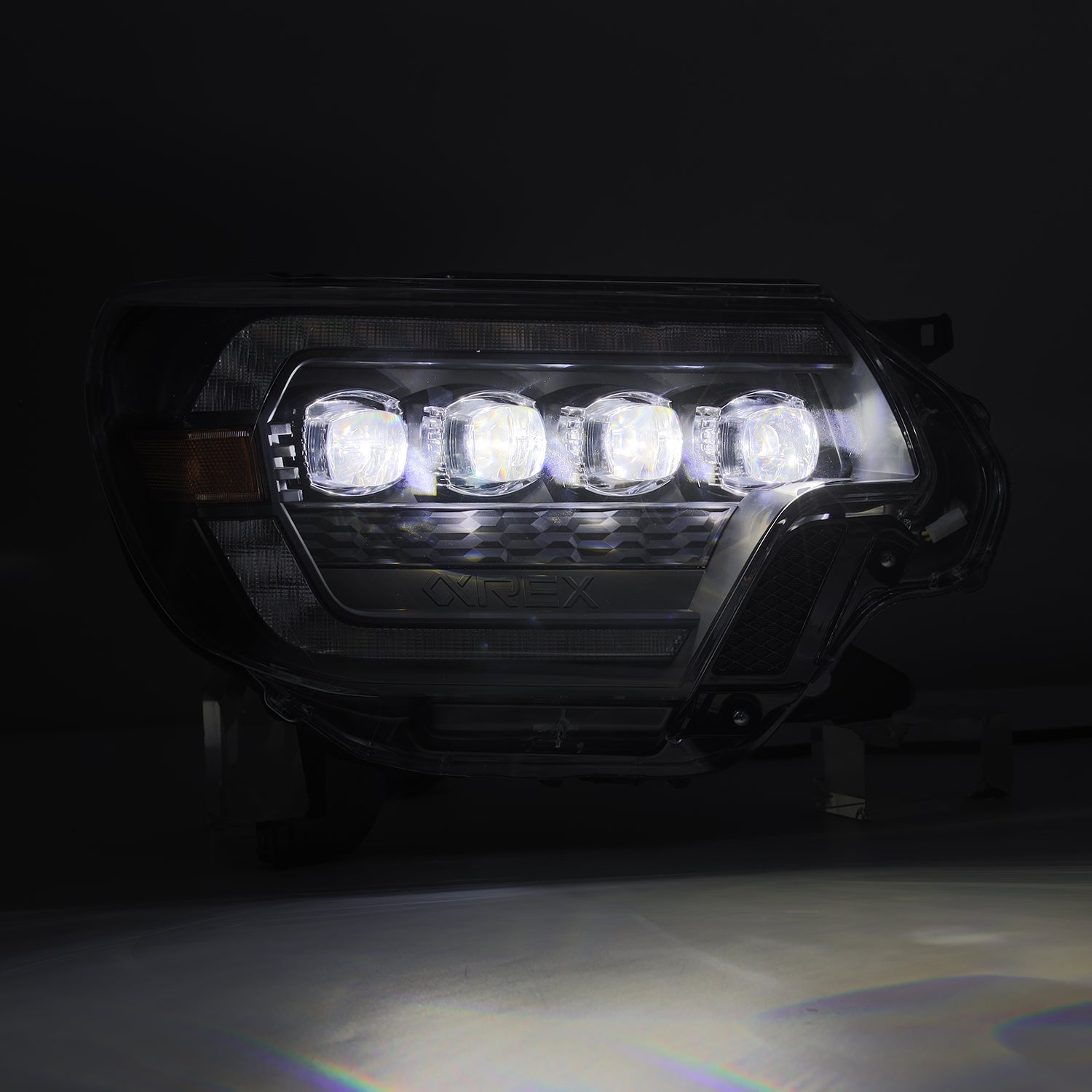 NOVA-Series LED Projector Headlights | Amber/Clear DRL Fits 2012-2015 Toyota Tacoma