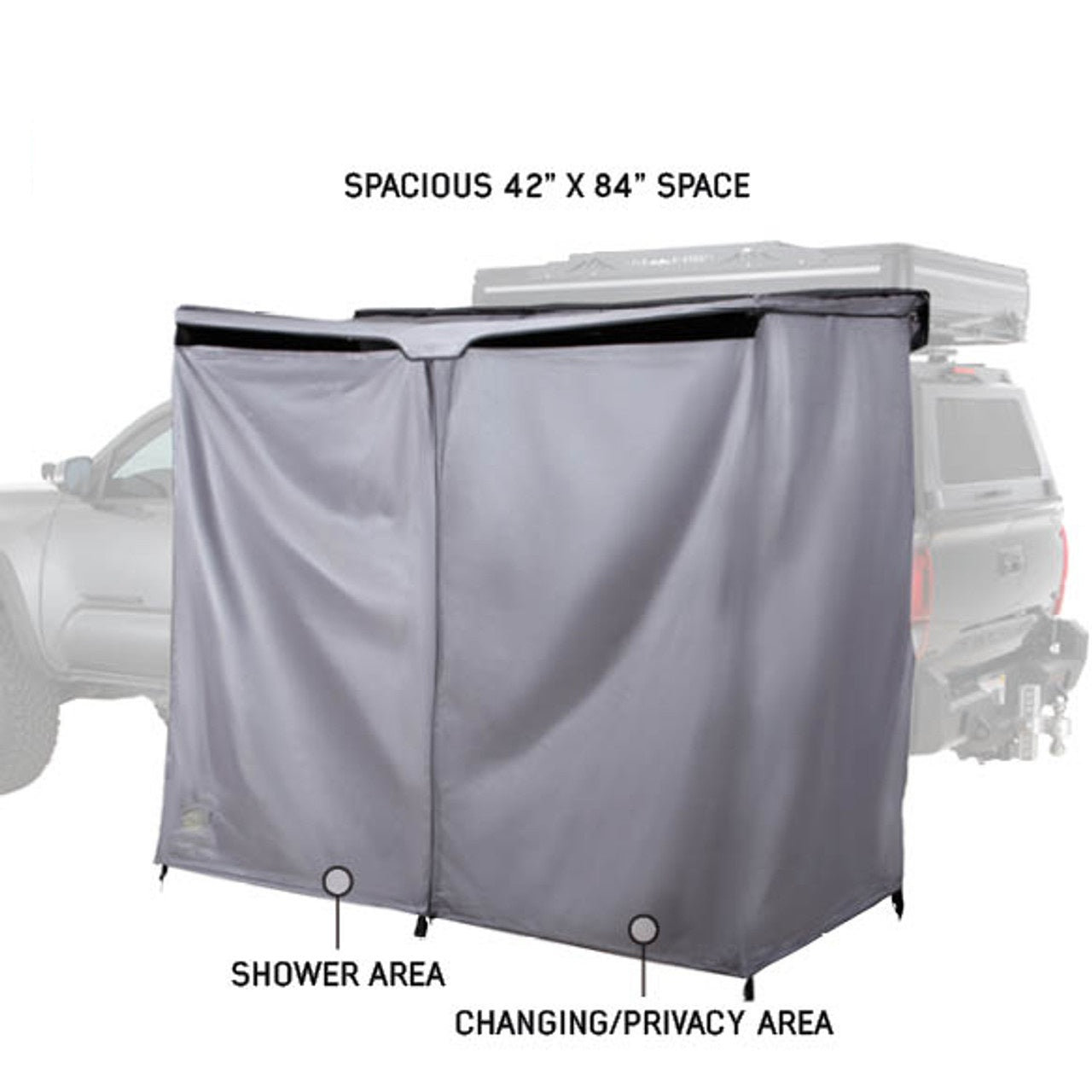 HD Nomadic 2 Person Quick Deploying Car-Side Shower & Privacy Room Combo