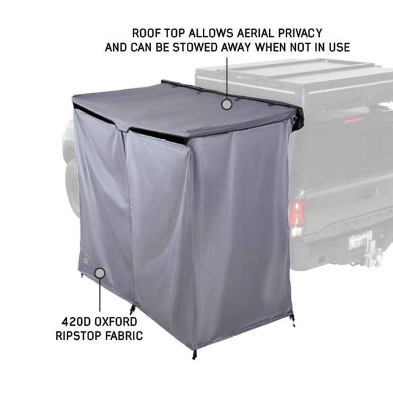 HD Nomadic 2 Person Quick Deploying Car-Side Shower & Privacy Room Combo