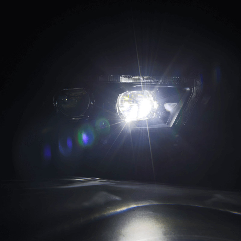Exclusive LUXX-Series LED Projector Headlights | Amber/Clear DRL Fits 2016-2023 Toyota Tacoma