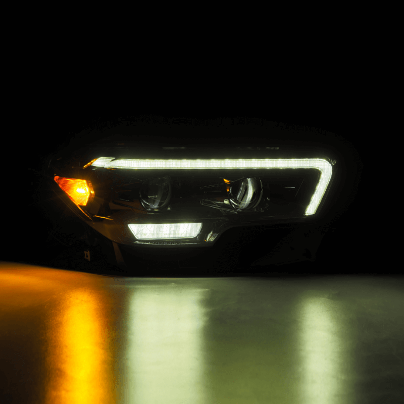 Exclusive LUXX-Series LED Projector Headlights | Amber/Clear DRL Fits 2016-2023 Toyota Tacoma