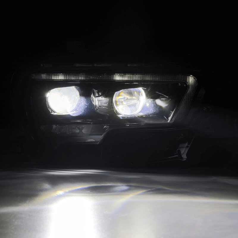 Exclusive LUXX-Series LED Projector Headlights | Amber/Clear DRL Fits 2016-2023 Toyota Tacoma
