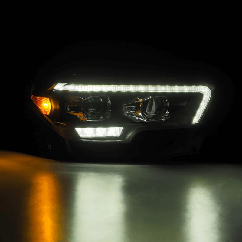 Exclusive LUXX-Series LED Projector Headlights | Amber/Clear DRL Fits 2016-2023 Toyota Tacoma