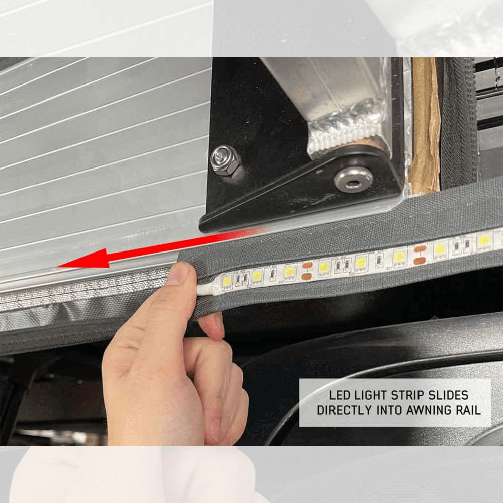 Flexible 47" LED Light with Dimmer and Adaptor for Roof Top Tent and Awning