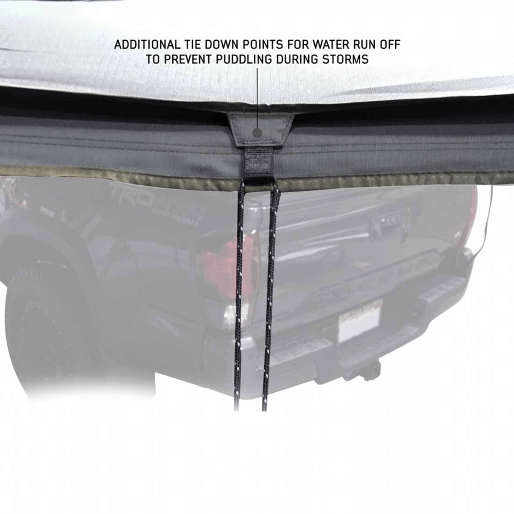 HD Nomadic 270 LT Awning - Dark Gray With Black Travel Cover Universal