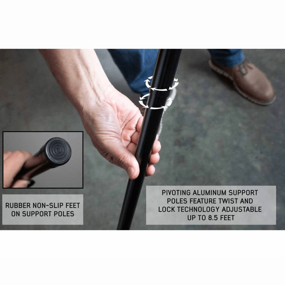 HD Nomadic 270 LT Awning - Dark Gray With Black Travel Cover Universal