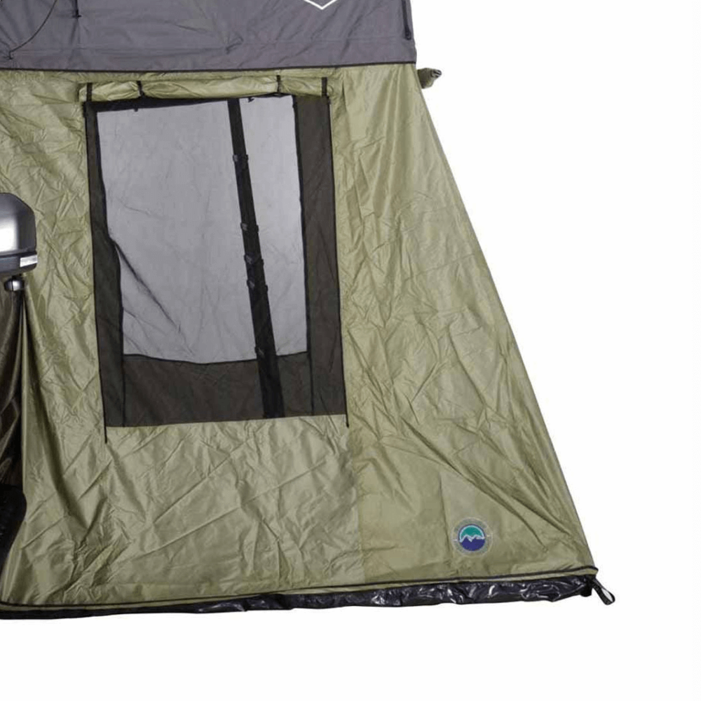 HD Nomadic 2 Roof Top Tent Annex Green Base With Black Floor & Travel Cover