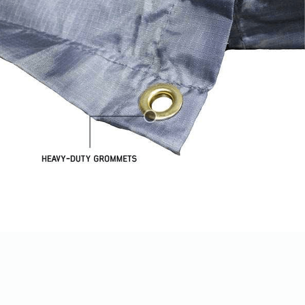 HD Nomadic Awning Room Enclosure, Grey Body, Green Trim (4 Walls & Floor)