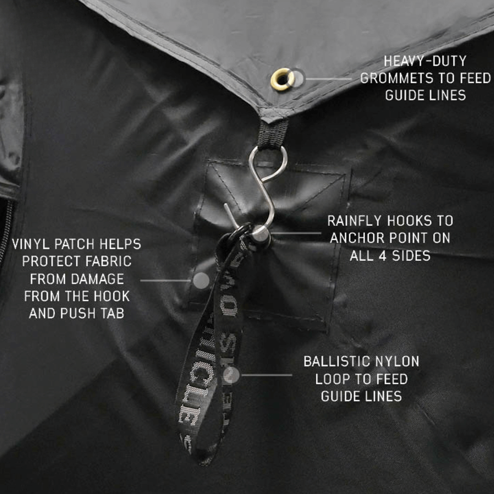 Hub Centric Ground Tent - Black Body & Grey Rainfly