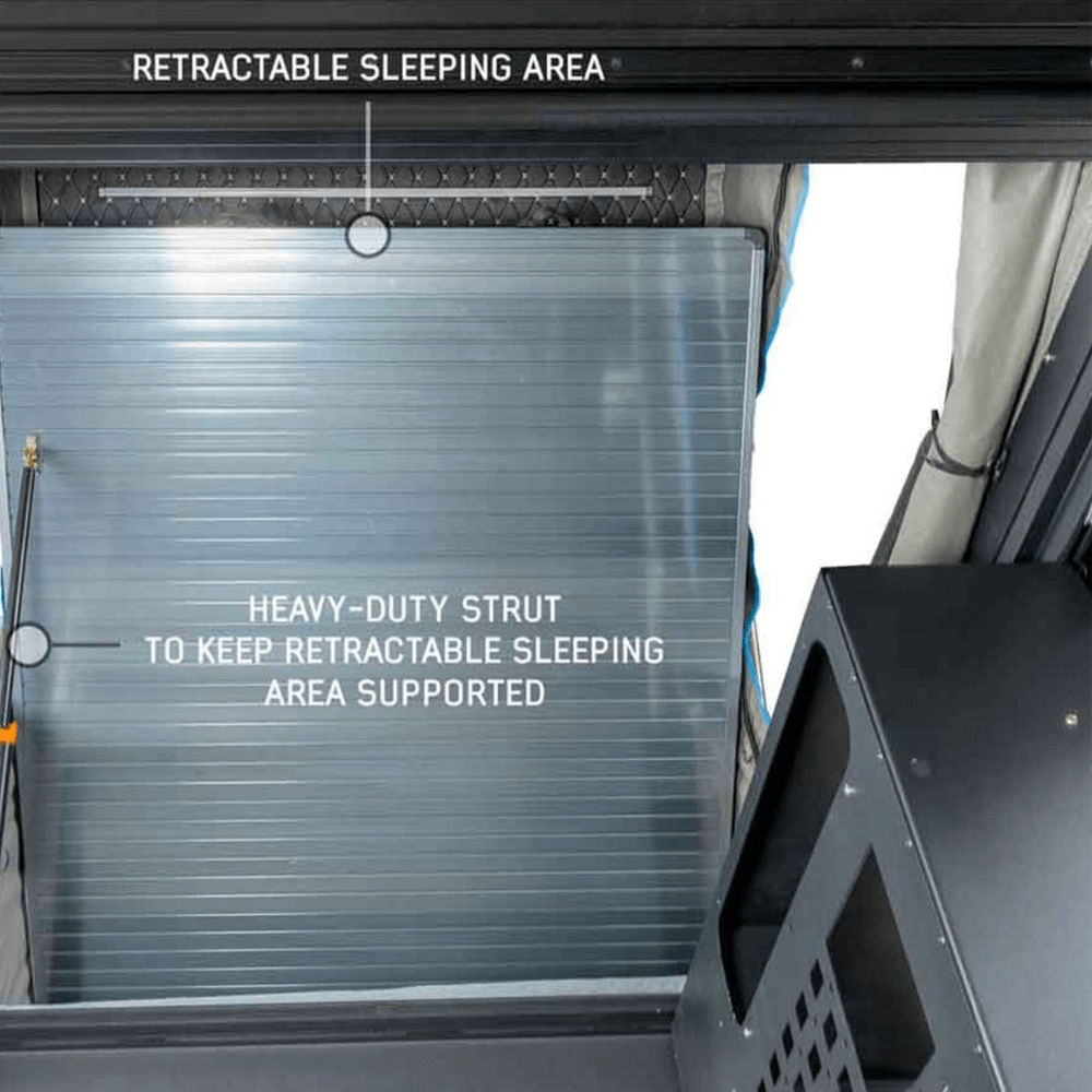 MagPak - Camper Shell/Roof Top Tent Combo with Lights, Rear Molle Panel, Side Tie Downs, Front & Rear Windows