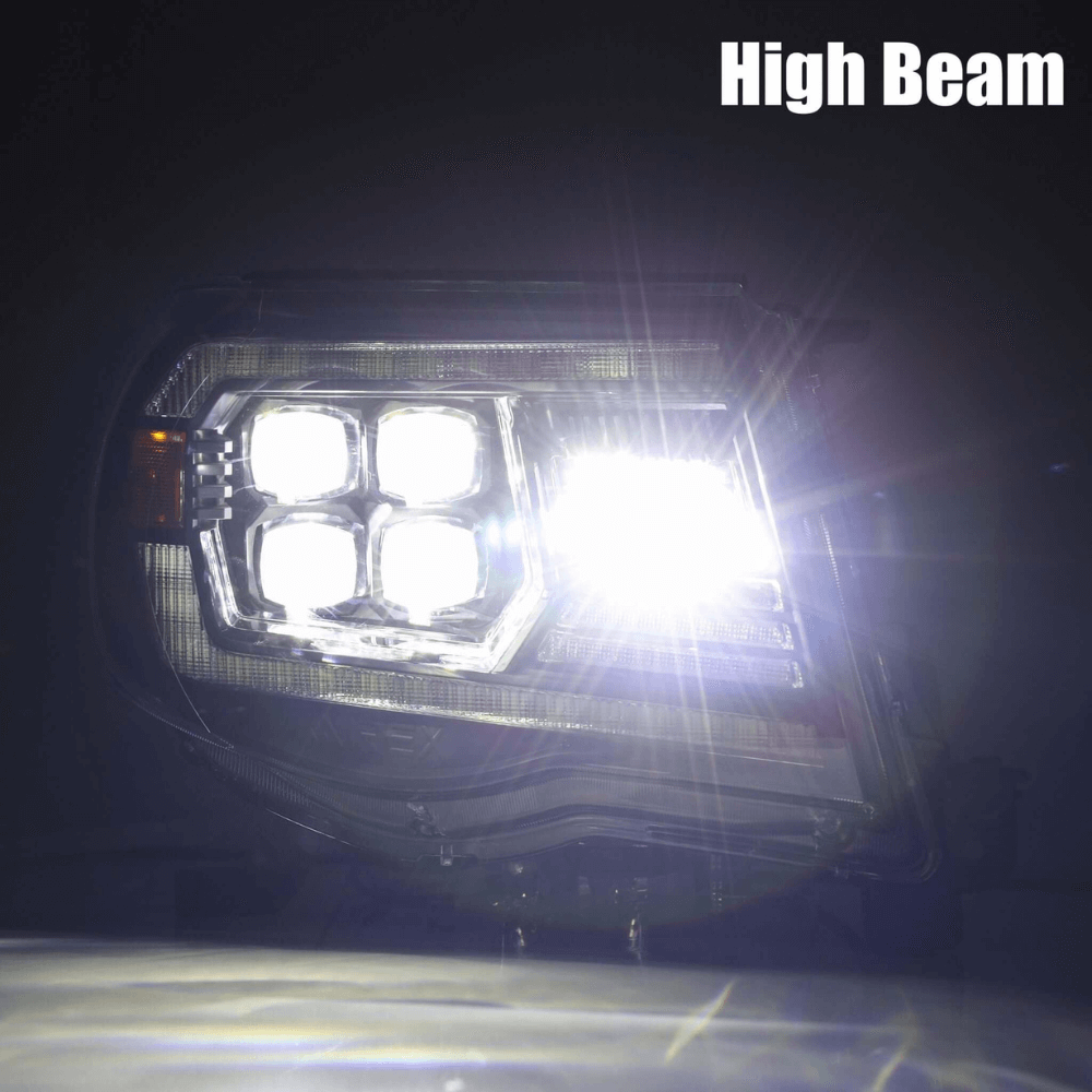 NOVA-Series LED Projector Headlights | Clear DRL Fits 2005-2011 Toyota Tacoma