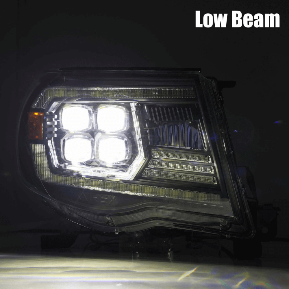 NOVA-Series LED Projector Headlights | Clear DRL Fits 2005-2011 Toyota Tacoma
