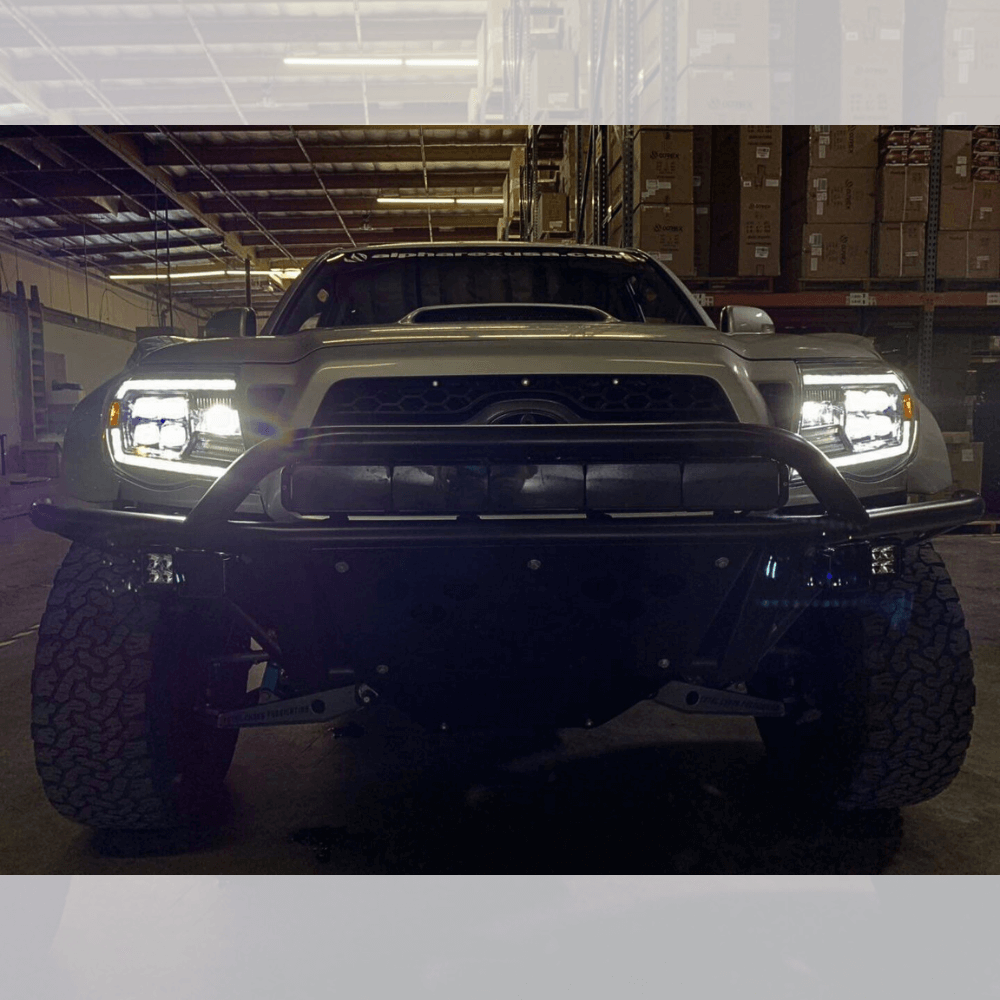 NOVA-Series LED Projector Headlights | Clear DRL Fits 2005-2011 Toyota Tacoma