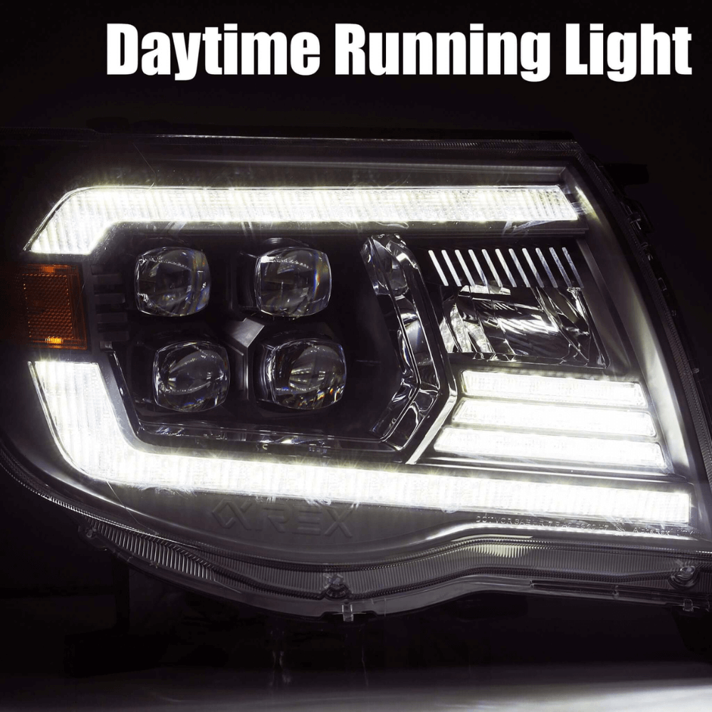 NOVA-Series LED Projector Headlights | Clear DRL Fits 2005-2011 Toyota Tacoma