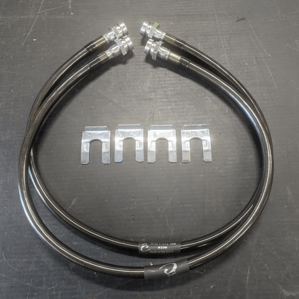 Extended Rear Brake Line Hose Pair for 2005-2023 Toyota Tacoma