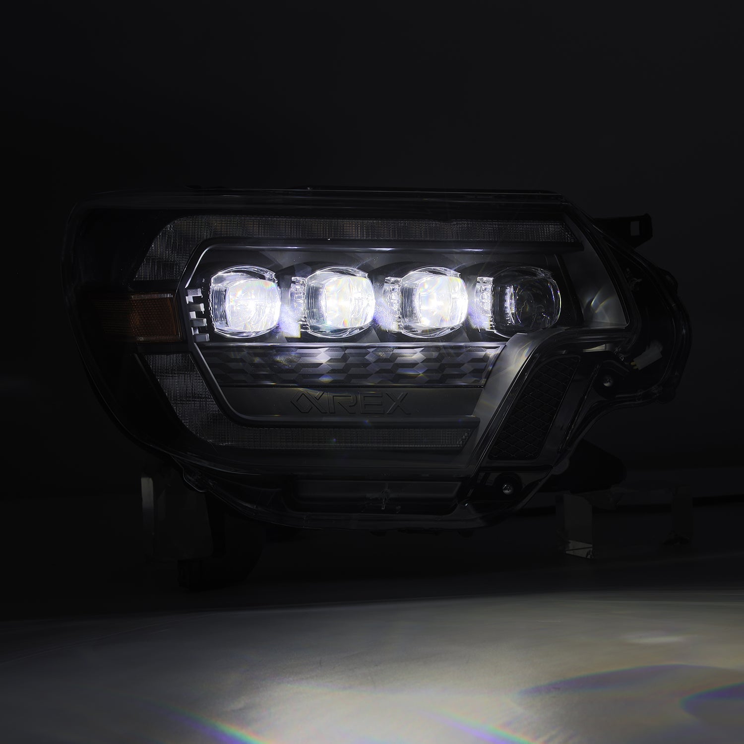 NOVA-Series LED Projector Headlights | Amber/Clear DRL Fits 2012-2015 Toyota Tacoma