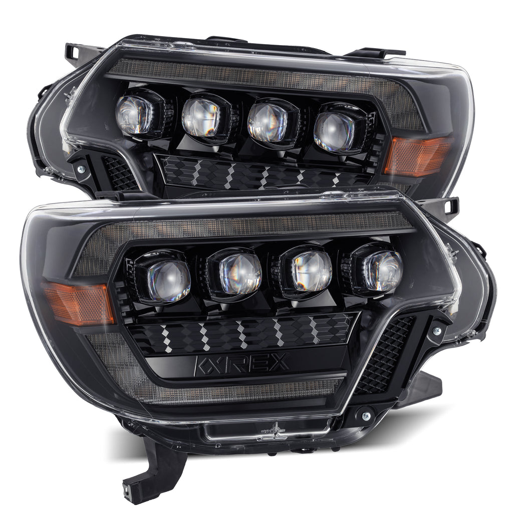 NOVA-Series LED Projector Headlights | Amber/Clear DRL Fits 2012-2015 Toyota Tacoma