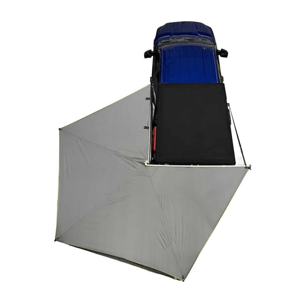 HD Nomadic 270 LT Awning - Dark Gray With Black Travel Cover Universal