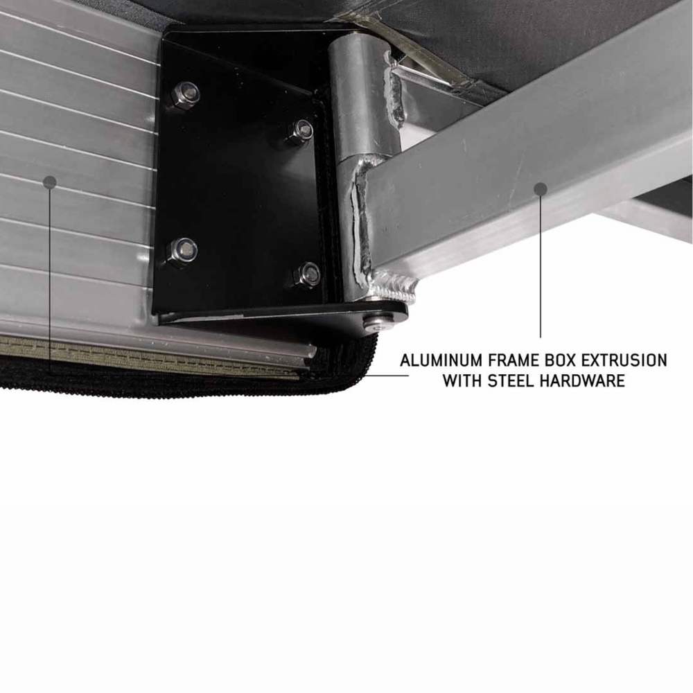 HD Nomadic 270 LT Awning - Dark Gray With Black Travel Cover Universal