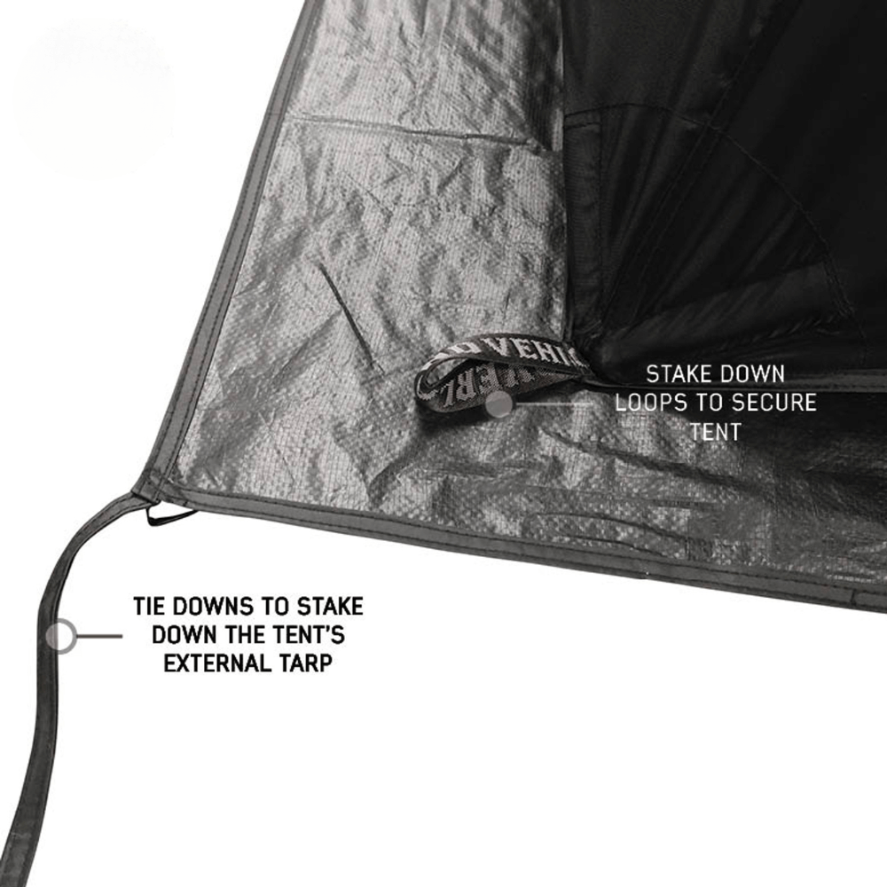 Hub Centric Ground Tent - Black Body & Grey Rainfly
