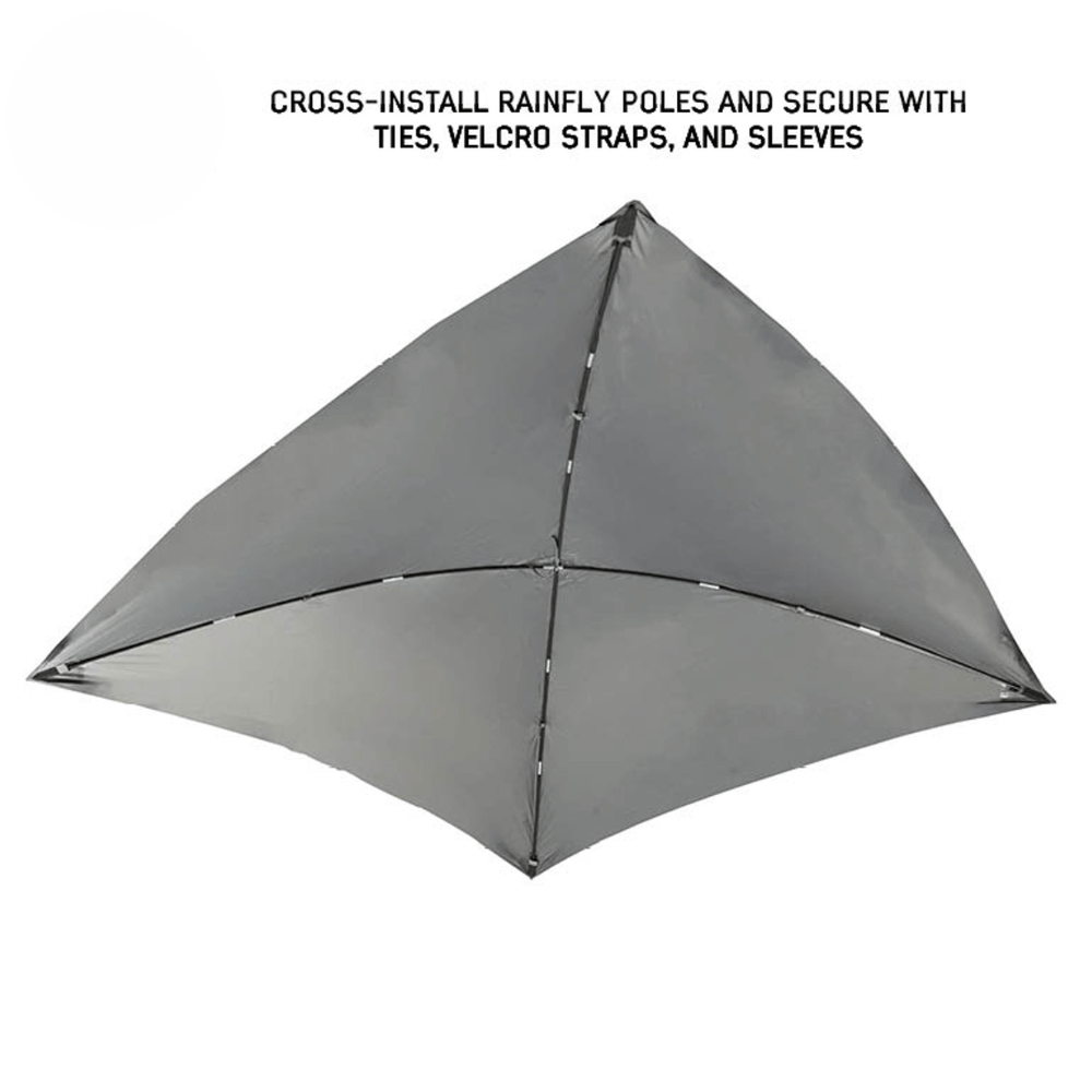 Hub Centric Ground Tent - Black Body & Grey Rainfly
