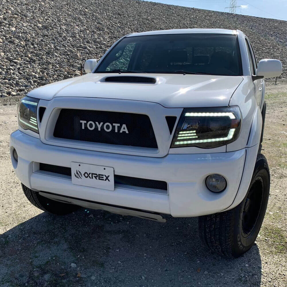 LUXX-Series LED Projector Headlights | Clear DRL Fits 2005-2011 Toyota Tacoma