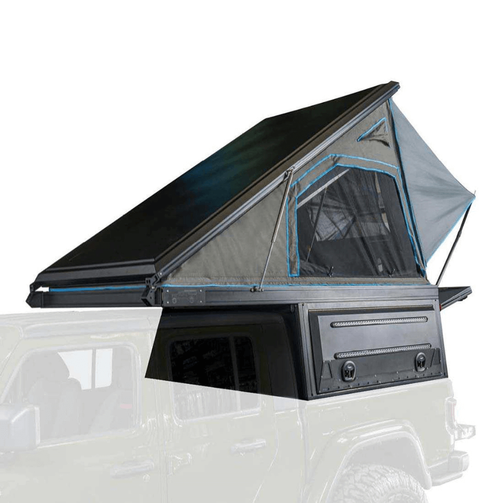 MagPak - Camper Shell/Roof Top Tent Combo with Lights, Rear Molle Panel, Side Tie Downs, Front & Rear Windows