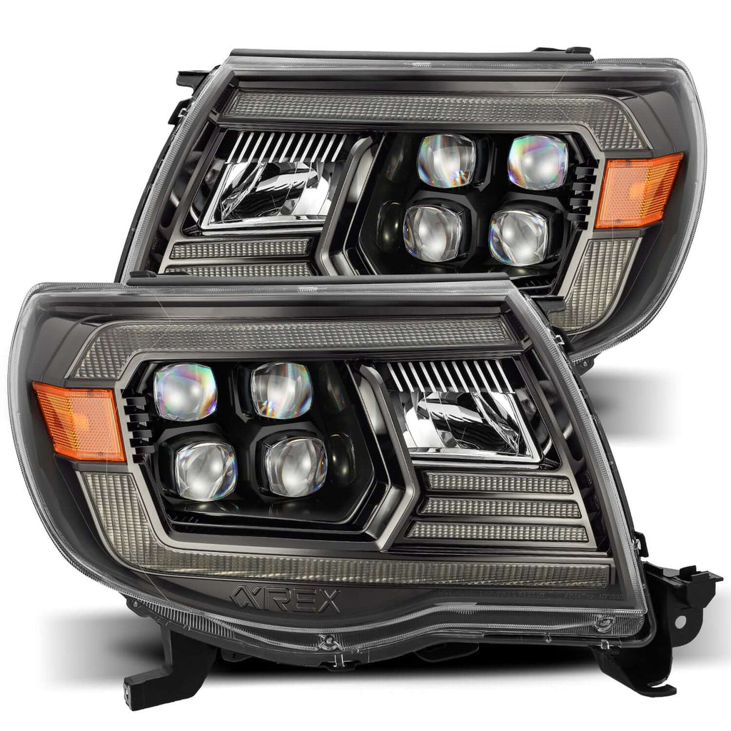 NOVA-Series LED Projector Headlights | Clear DRL Fits 2005-2011 Toyota Tacoma