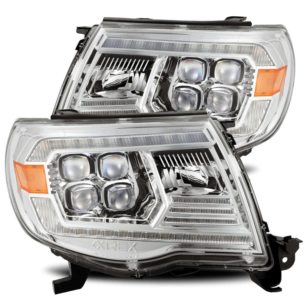 NOVA-Series LED Projector Headlights | Clear DRL Fits 2005-2011 Toyota Tacoma