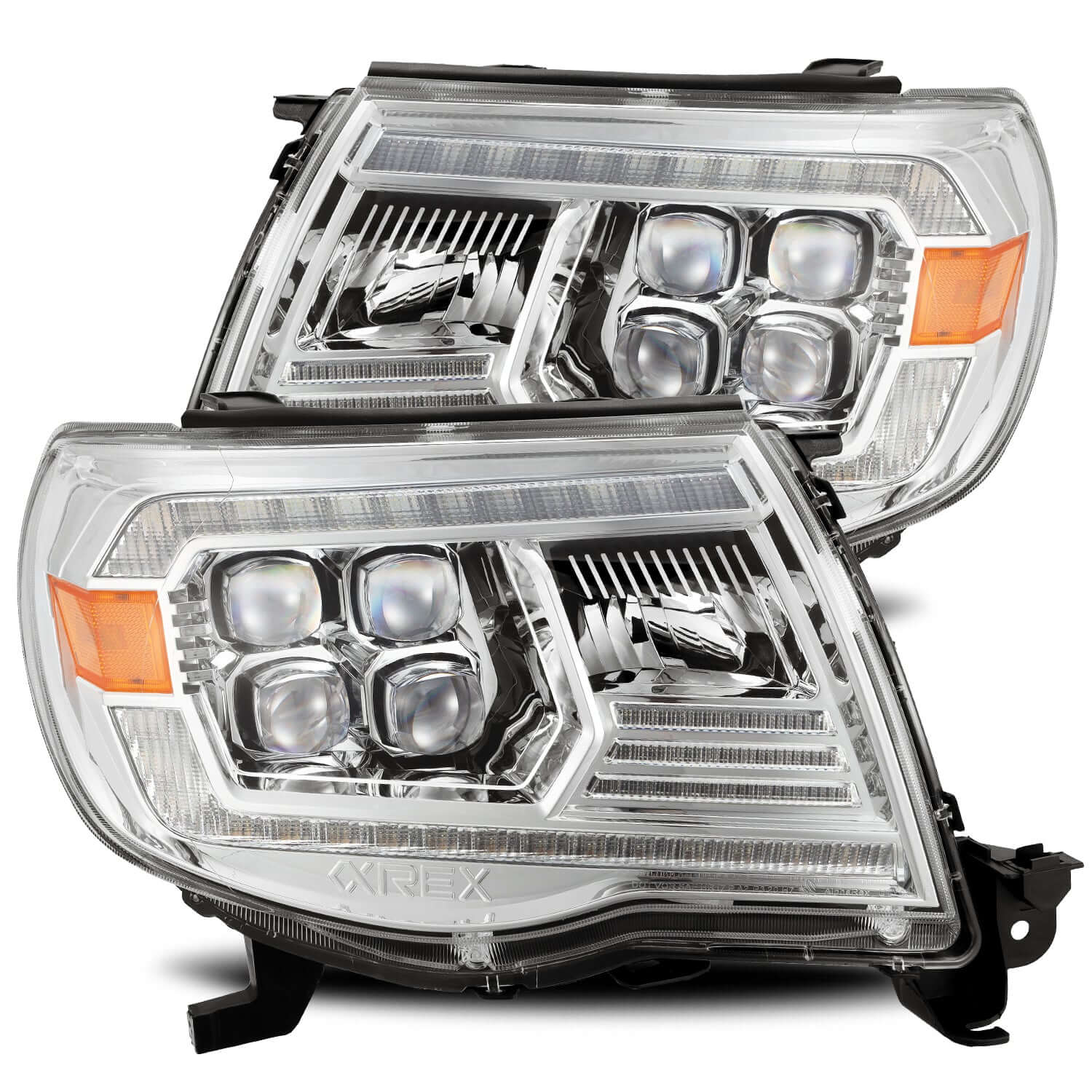 NOVA-Series LED Projector Headlights | Clear DRL Fits 2005-2011 Toyota Tacoma