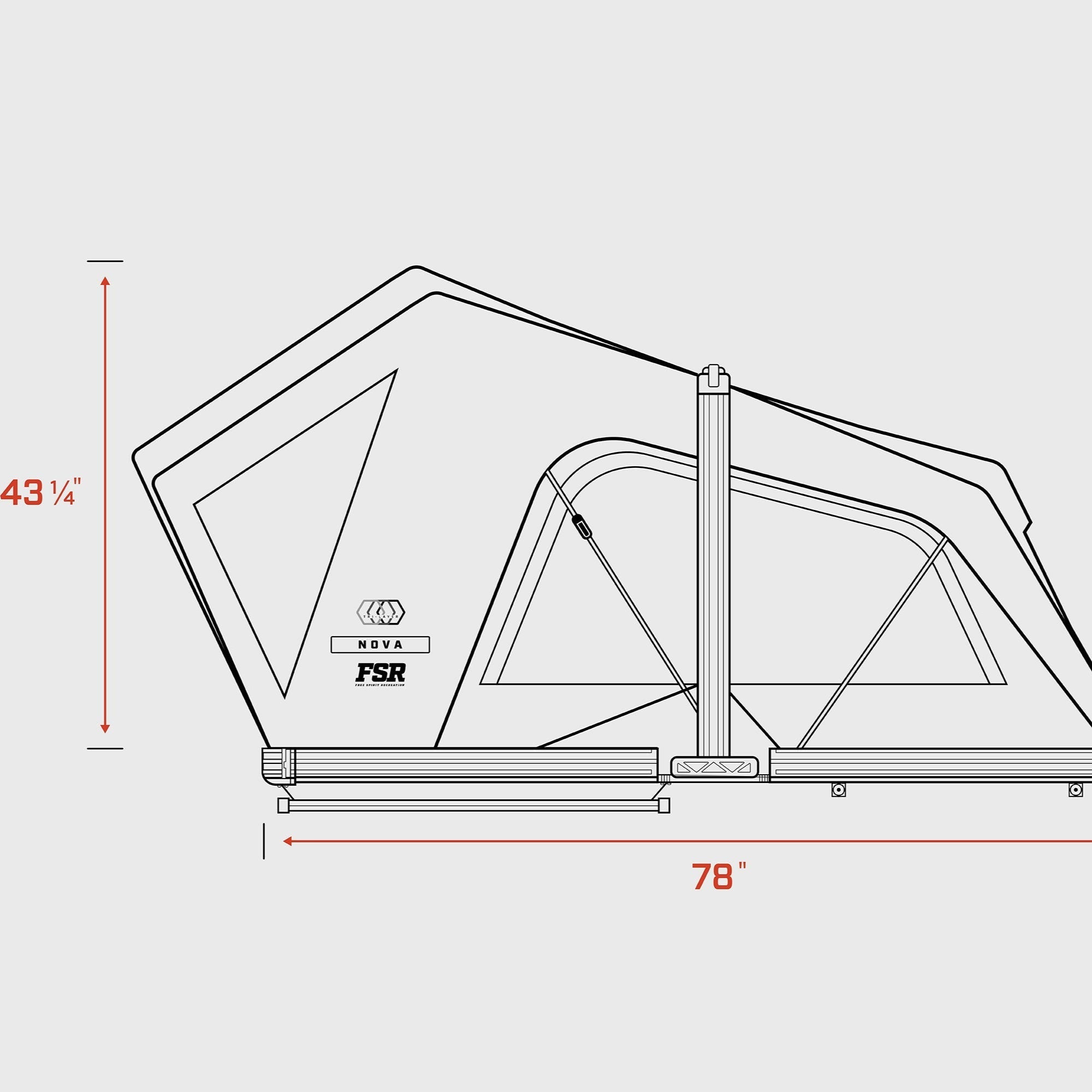 Nova - Hybrid Foldout Rooftop Tent
