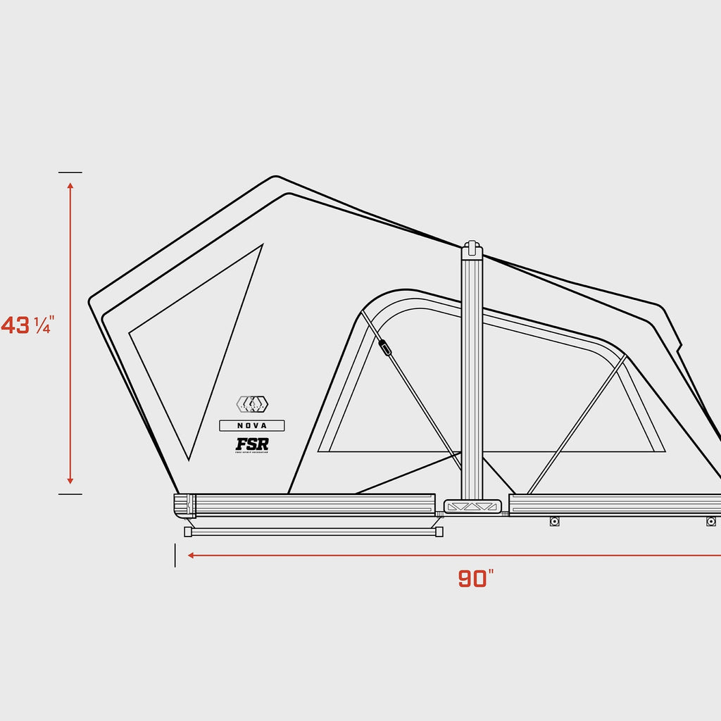 Nova King - Hybrid Foldout Rooftop Tent