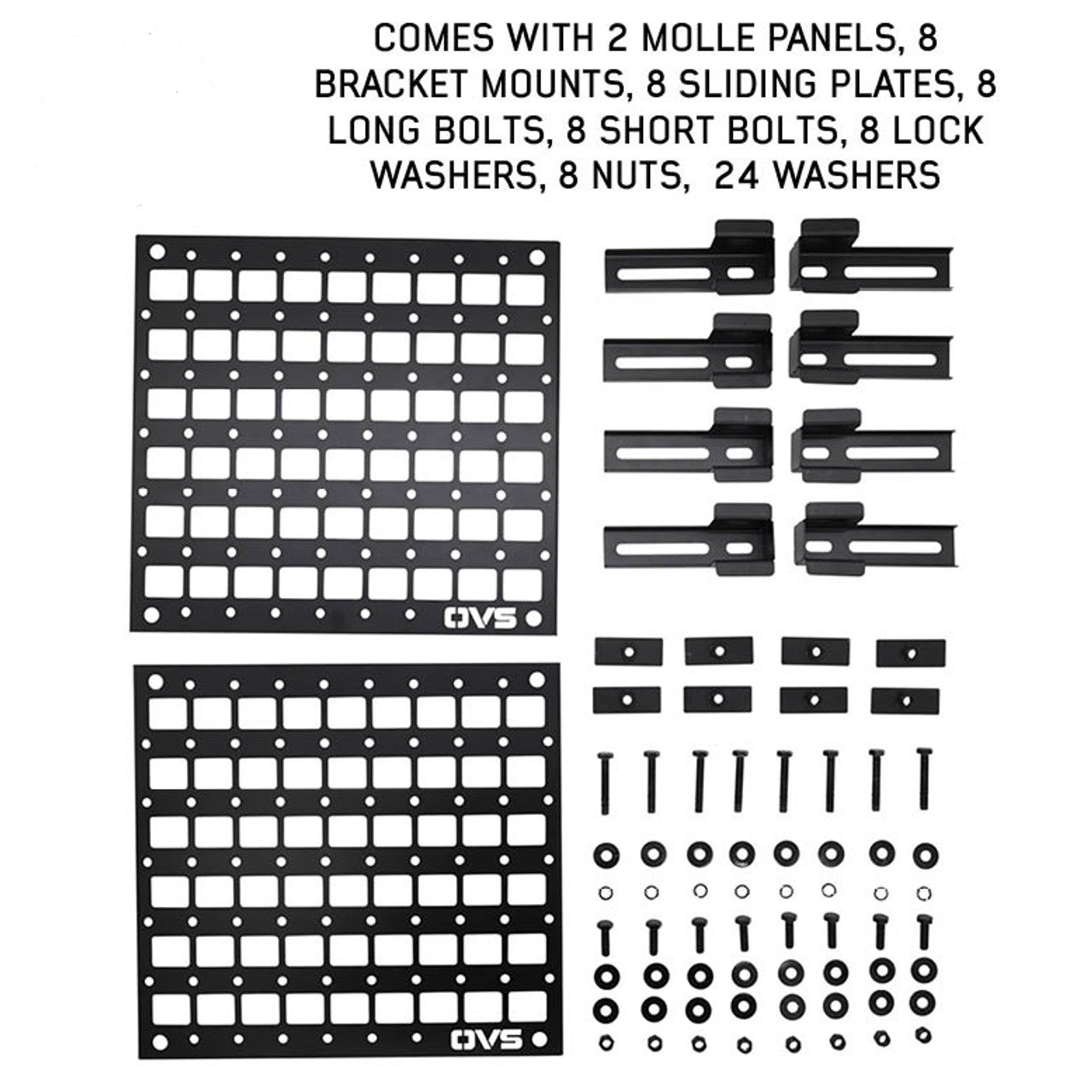 Side Frame Molle Panels (Pair) for Expedition Truck Cap