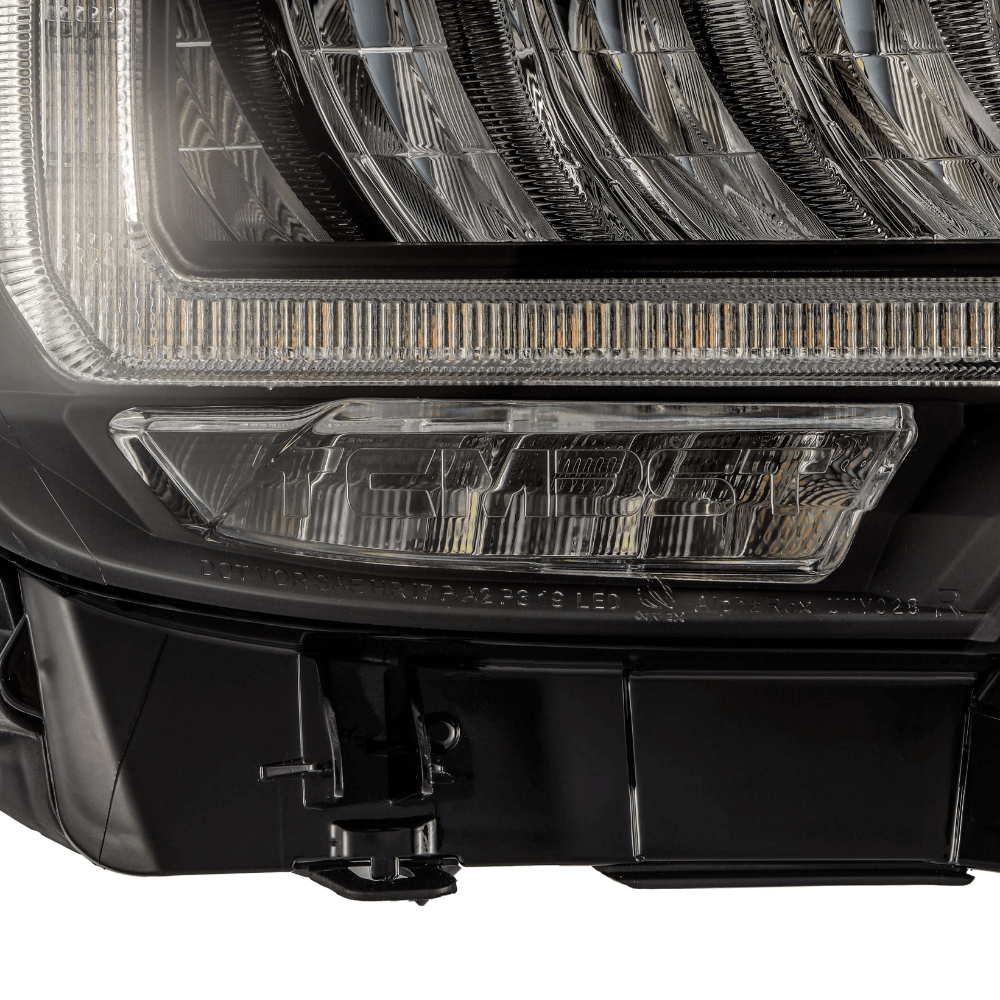 TCMBST TRD Pro-Style LED Headlights | Clear DRL - BLACK Fits 2016-2023 Toyota Tacoma