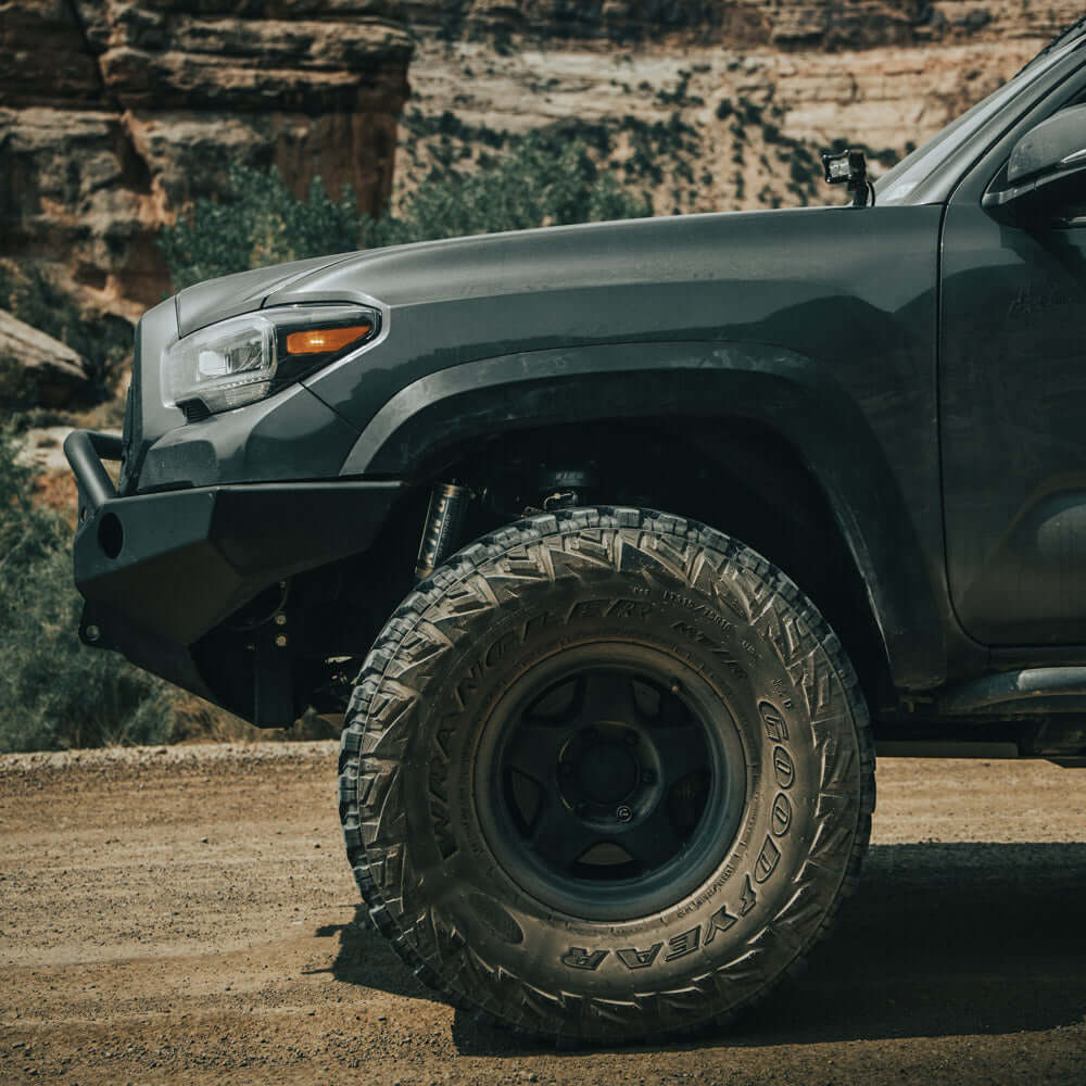 TCMBST TRD Pro-Style LED Headlights | Clear DRL - BLACK Fits 2016-2023 Toyota Tacoma