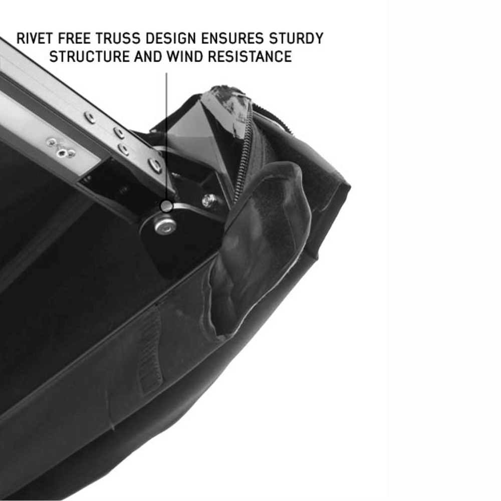 XD Nomadic Self-Deploying 90 Degree Awning with Lights & Black Out Fabric Universal