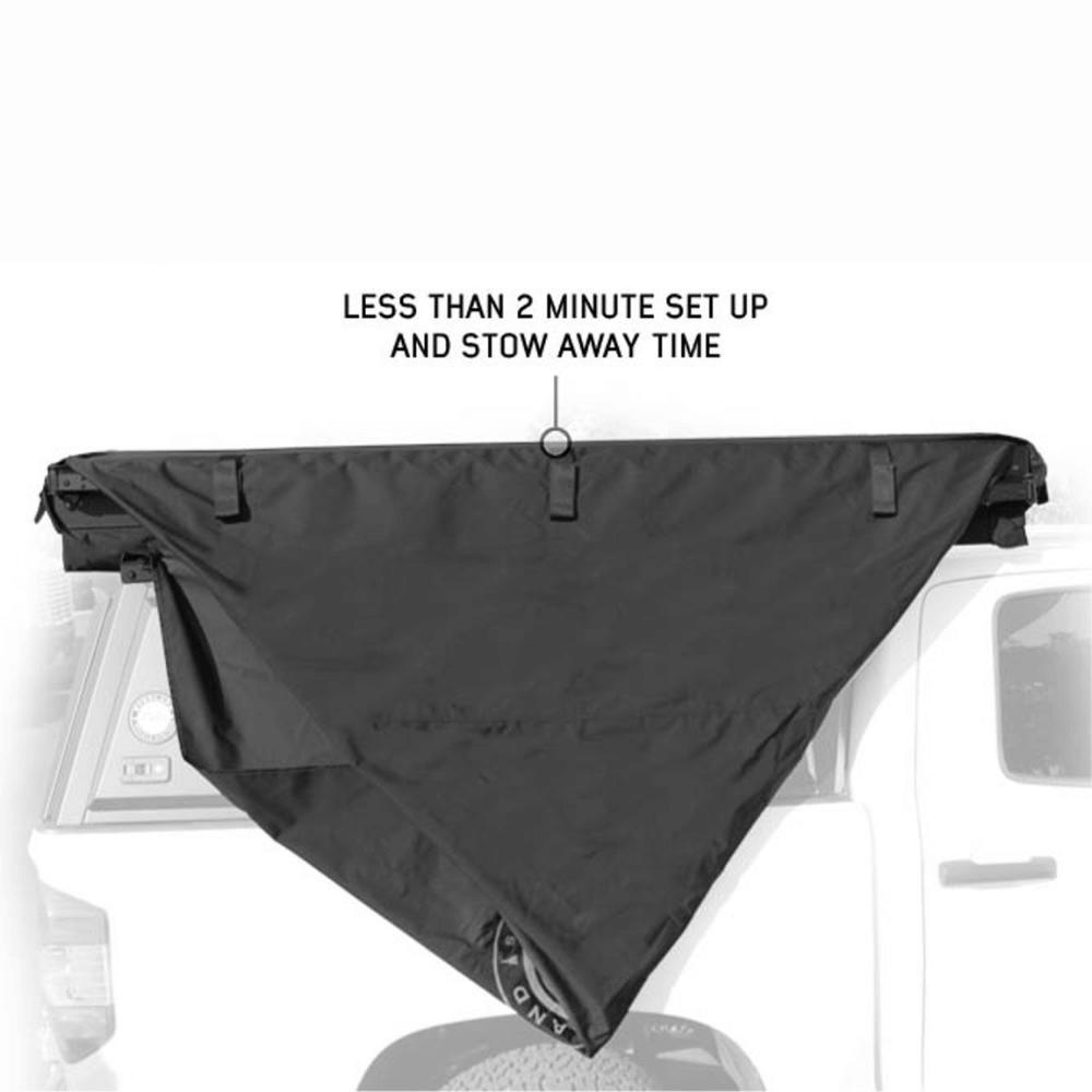 XD Nomadic Self-Deploying 90 Degree Awning with Lights & Black Out Fabric Universal