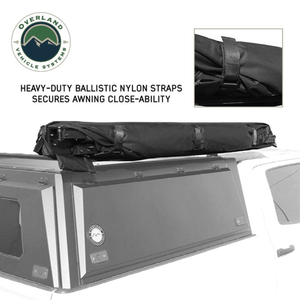 XD Nomadic Self-Deploying 90 Degree Awning with Lights & Black Out Fabric Universal